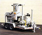 60 HP LPG Over-The-Road Trailer Mounted Vacuum With 2-1/2 Yard Roll-Dump Collection Hopper