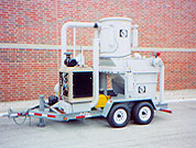 75 HP Diesel Over-The-Road Trailer Mounted Vacuum With 1-1/2 Yard Roll-Dump Collection Hopper