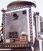 75 HP X-Proof Class II, Division I Vacuum With NEMA 7 Control Panel, Explosion Vent and Isolation Valve